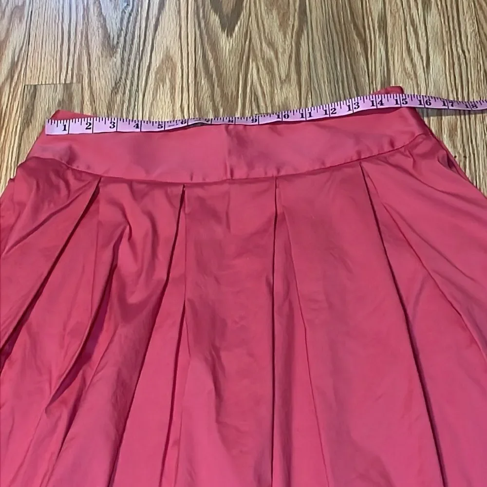 Casual Corner Pink Coral Pleated Skirt, 6
